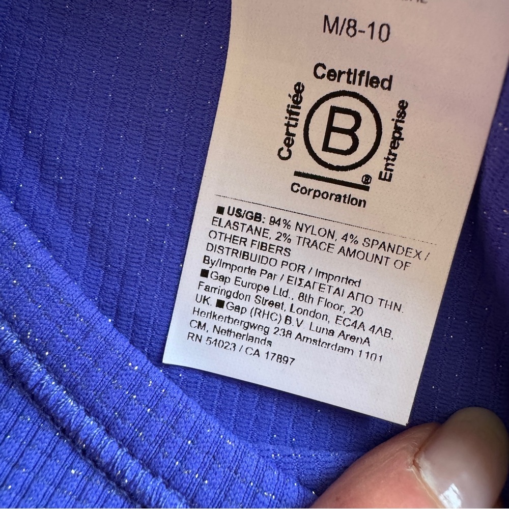Athleta girl purple long sleeve top size 8/10 nwt - Picture 8 of 8